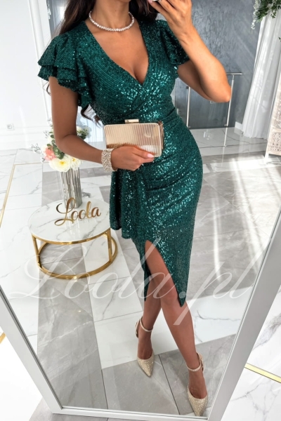 Rositta butelkowa cekinowa ołówkowa sukienka Loola (3).jpg